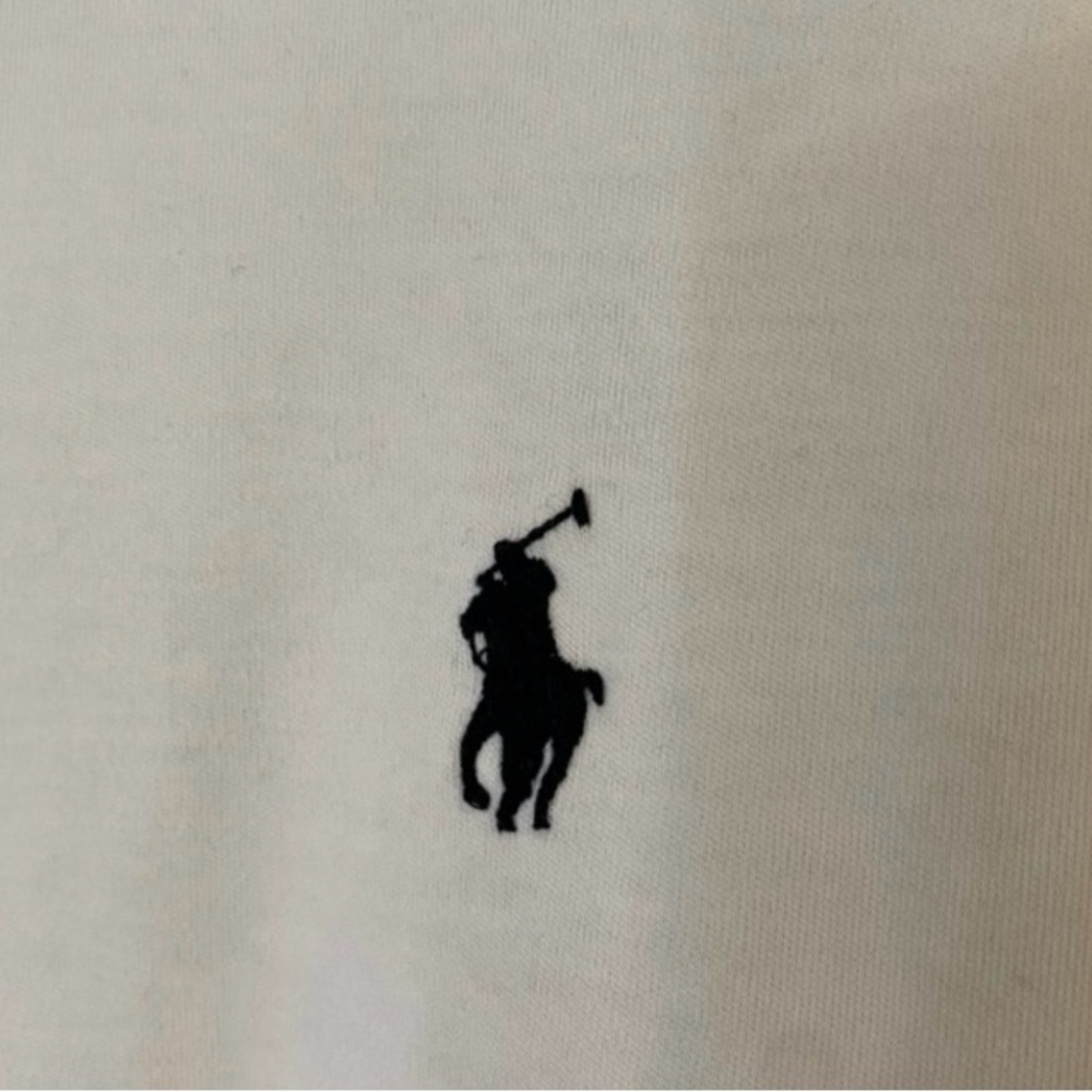 Polo Ralph Lauren White Polo Shirt with Black Logo XL - Picture 2 of 7